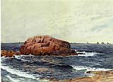 Alfred Thompson Bricher Famous Paintings - Rocks near the Coast